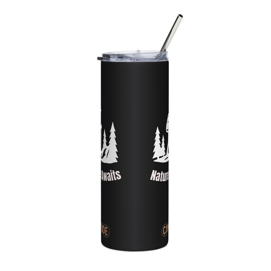 Stainless Steel Tumbler - Trail Tested Hiking Tumbler (Black), 20oz