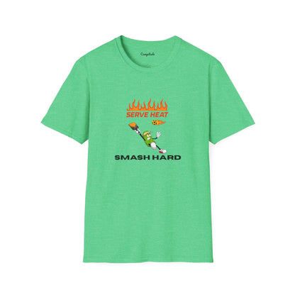 Unisex T-Shirt - Serve Heat Smash Hard