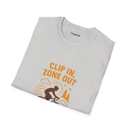 Unisex T-Shirt - Cyclist Clip in, Zone Out