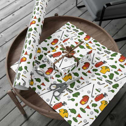 Eco-Friendly Golf-Themed Gift Wrap Paper