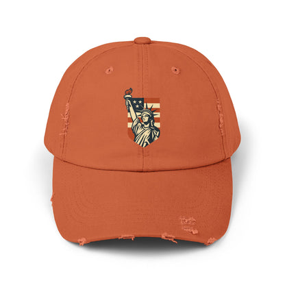 Distressed Cap - Vintage Lady Liberty