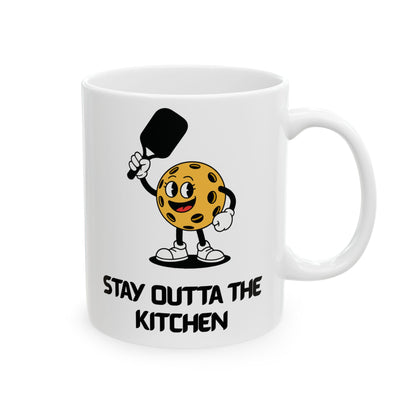 Ceramic Coffee Mug - Pickleball Stay Outta The Kitchen