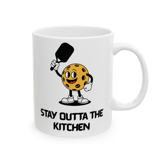 Ceramic Coffee Mug - Pickleball Stay Outta The Kitchen