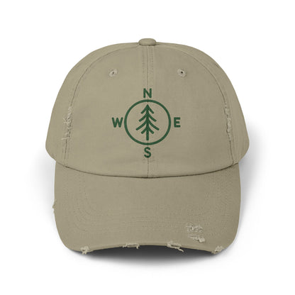 Distressed Cap - Compass Design