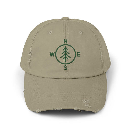 Distressed Cap - Compass Design