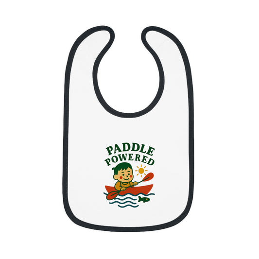 Cute Baby Bib - Paddle Powered - Boy
