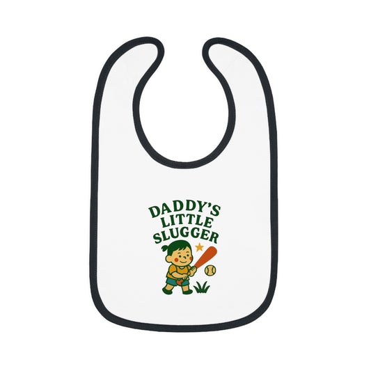 Cute Baby Bib - Daddy's Little Slugger -Girl