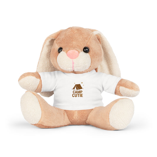 Plush Bunny, Bear, Elephant or Sheep with T-Shirt - Camp Cutie