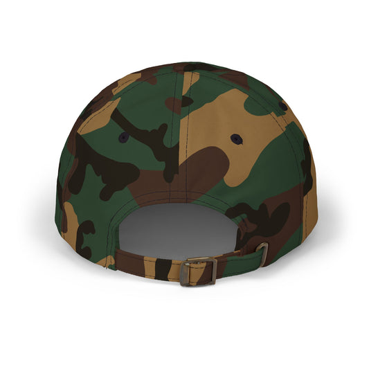 Classic Dad Cap - Fishing logo (white)