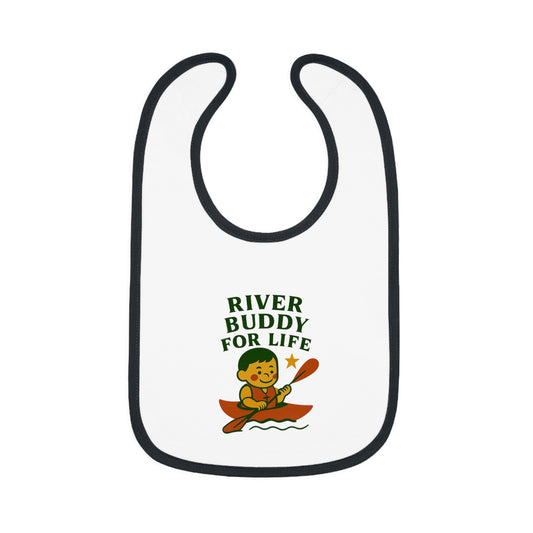 Cute Baby Bib - River Buddy for Life - Boy