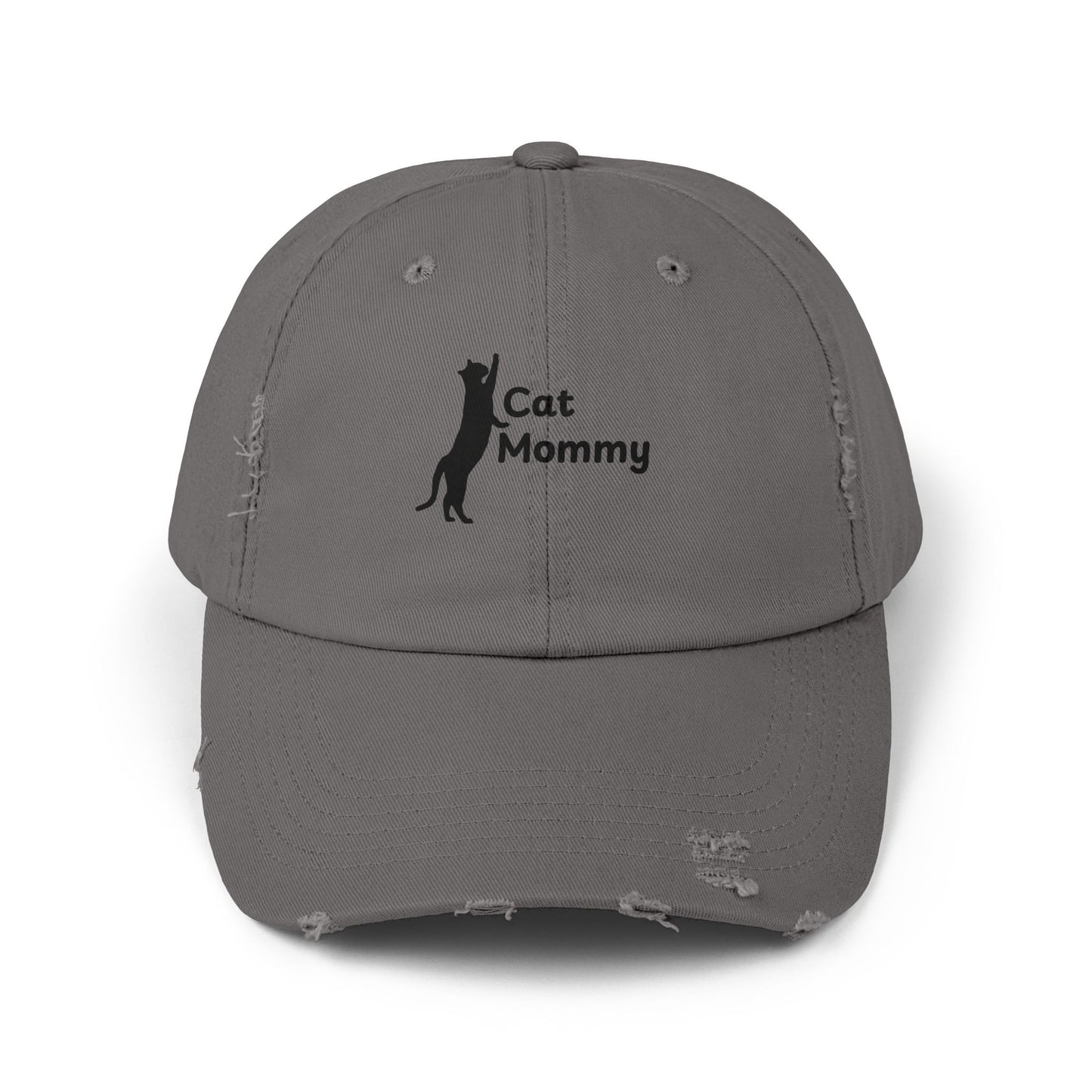 Distressed Cap - Cat Mommy