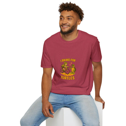 Unisex T-Shirt - Cyclist I Brake for Turtles