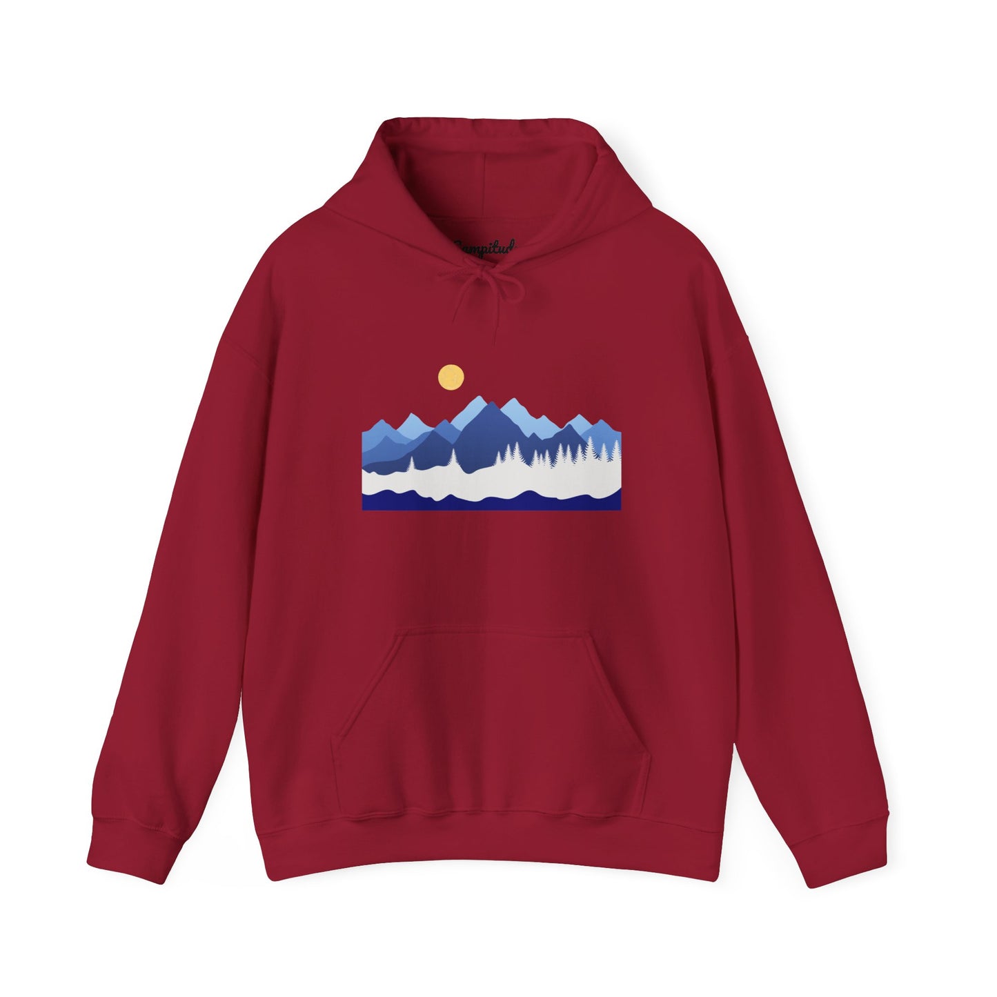 Unisex Hoodie - Mountain View with Sun