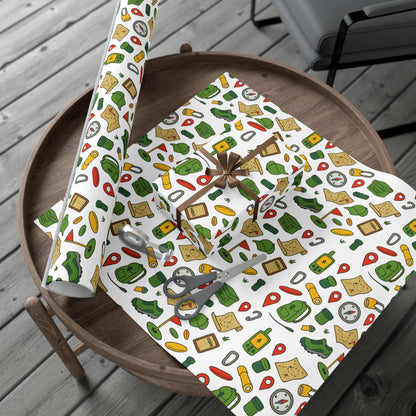 Eco-Friendly Geocaching-Themed Gift Wrap Paper