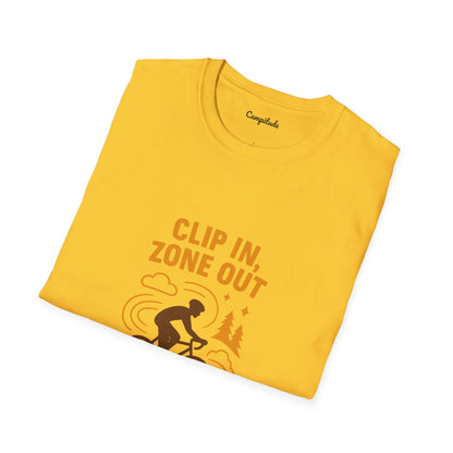 Unisex T-Shirt - Cyclist Clip in, Zone Out