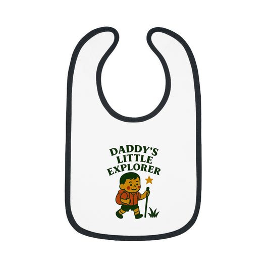 Cute Baby Bib - Daddy's Little Explorer - Boy
