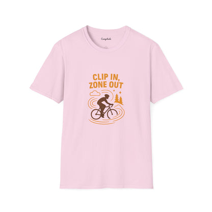 Unisex T-Shirt - Cyclist Clip in, Zone Out